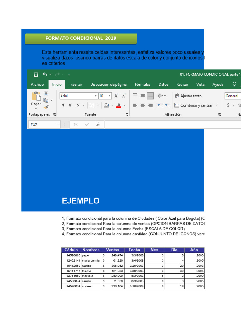 Formato condicional parte 1 pdf bogot dise o gr fico