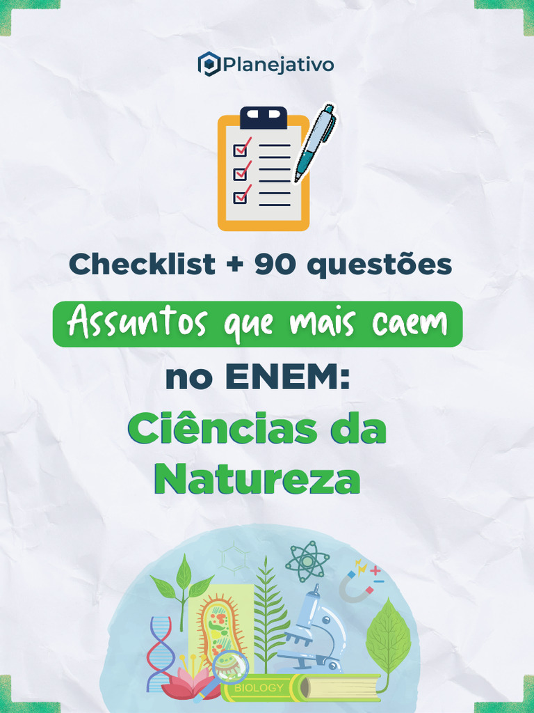 Checklist e Lista de Exercícios - Ciências Da Natureza | PDF | RNA ...