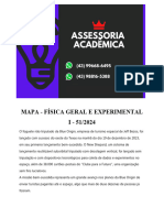 6495 Assessoria Mapa - Física Geral e Experimental I - 51 2024