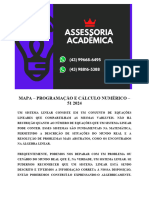 6495 Assessoria Mapa - Programação e Cálculo Numérico - 51 2024