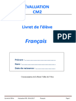 12 Evaluation cm2 2015-2016 Francais