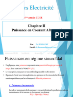 CHAPITRE 2 Puissance en Courant Alternatif CDEE