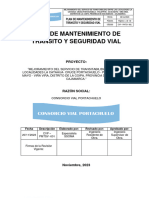 Plan de Manteniento de Transito y Seuguridad Vial - CV Portachuelo