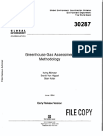 Greenhouse Gas Assessment Methodology
