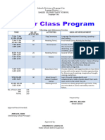 Class Program 2016 - 2017 (Kinder)