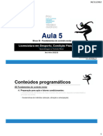 5 Aula - Bloco B, Preparação para Ação e Fatores Condicionantes - 2