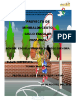 Proyecto de Minibasquetbol Pavel 2023-2024