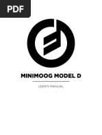 Minimoog Model D Manual