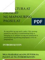 Estruktura at Proseso NG Mapanuring Pagsulat