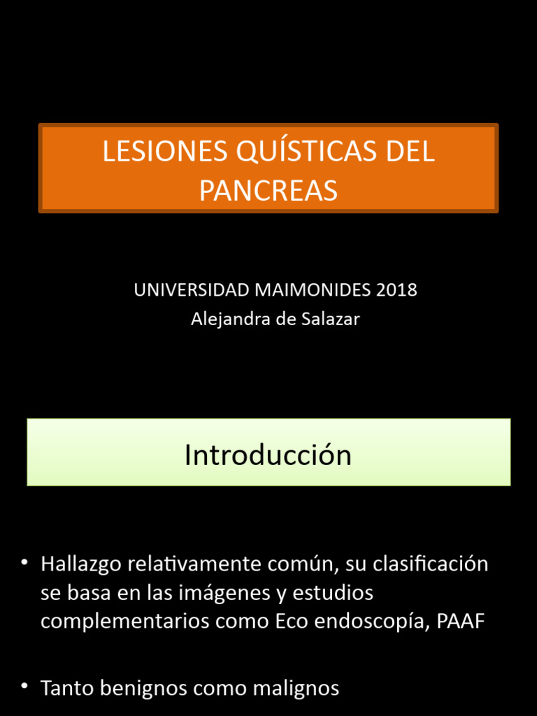 Lesiones Qcas Del Pancreas - Maimonides 2018 | PDF | Medicina ...