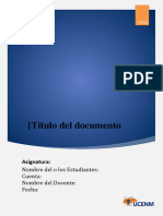 Portada para Informes Tareas