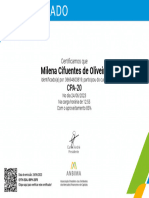 Certificado Milena Cifuentes de Oliveira CPA 20