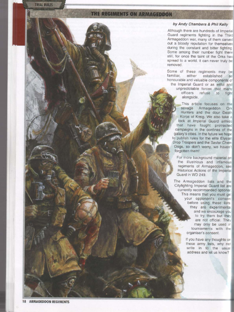 Regiments Of Armageddon Chapter Approved 2003 Pdf