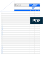 Lista de Presença Discipulado