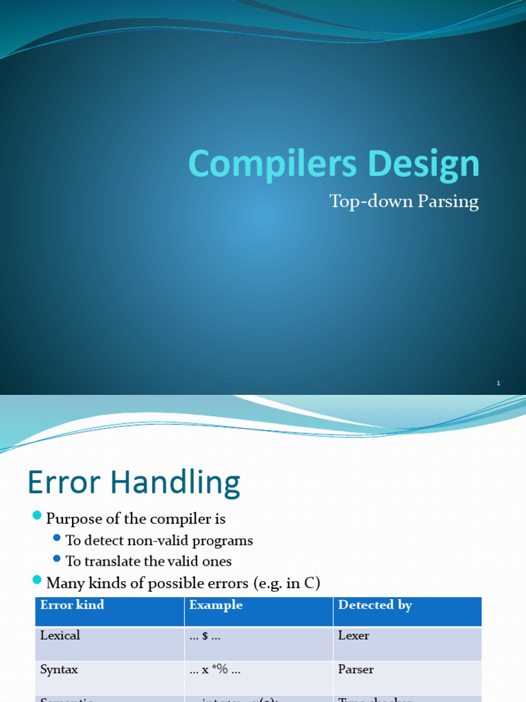 Compilers Lecture 6 | PDF