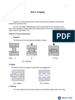 Mechanical Engineering Manufacturing-Process Forging Notes