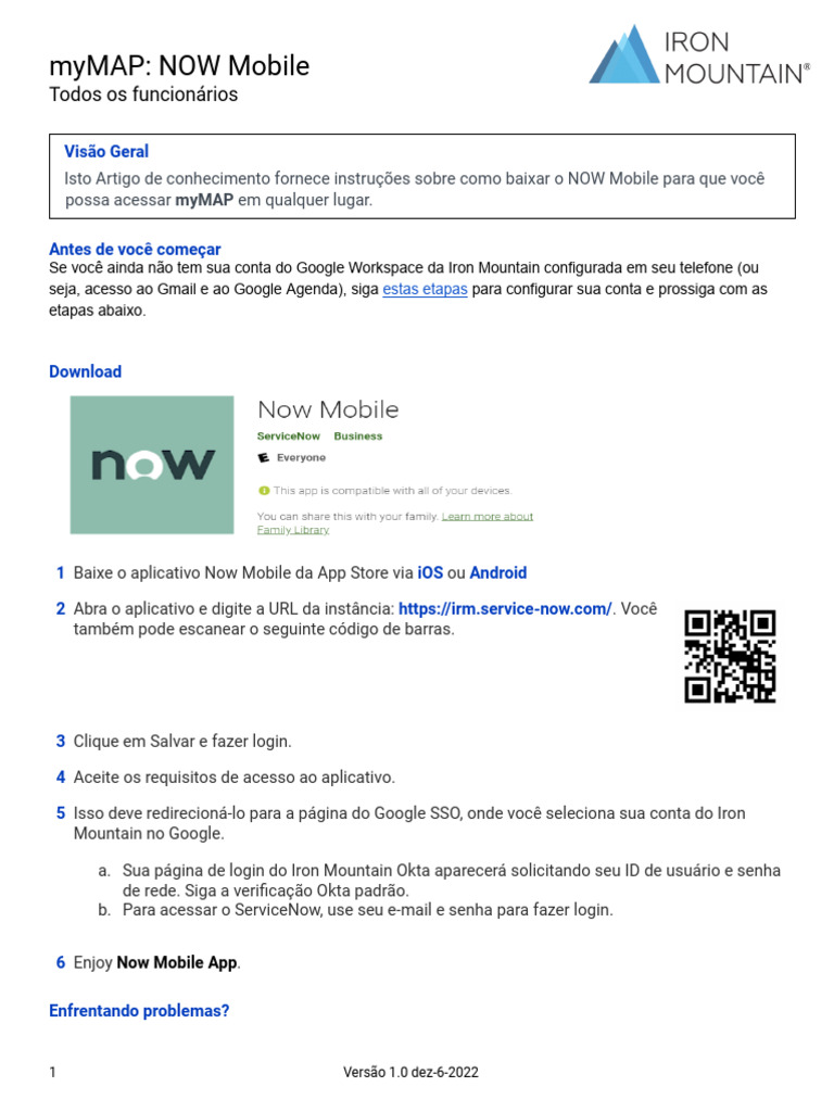 myMAP - NOW Mobile (Portugues) | PDF