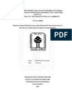 Analisis Risiko Keselamatan Dan Kesehatan Kerja (K3) Menggunakan Integrasi Metode Fuzzy Ahp-Fmea Dan Fta (Studi Kasus: Pt. Mataram Tunggal Garment)