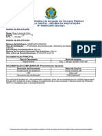 Ministério Da Gestão e Da Inovação em Serviços Públicos Protocolo Digital - Recibo Da Solicitação #308803.2851259/2023