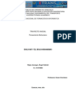 Ensayo Sobre Bolívar y El Ideario Bolívariano - Angel Rojas - Seccion 1