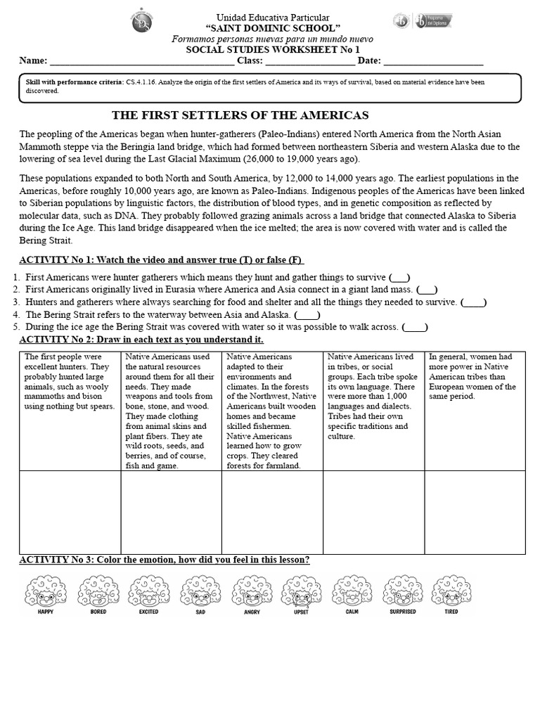 The first settlers of the americas pdf