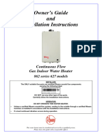 Install Instruct Rheem CFGWH 862 627 Series Indoor 122180 Rev J 2020 November