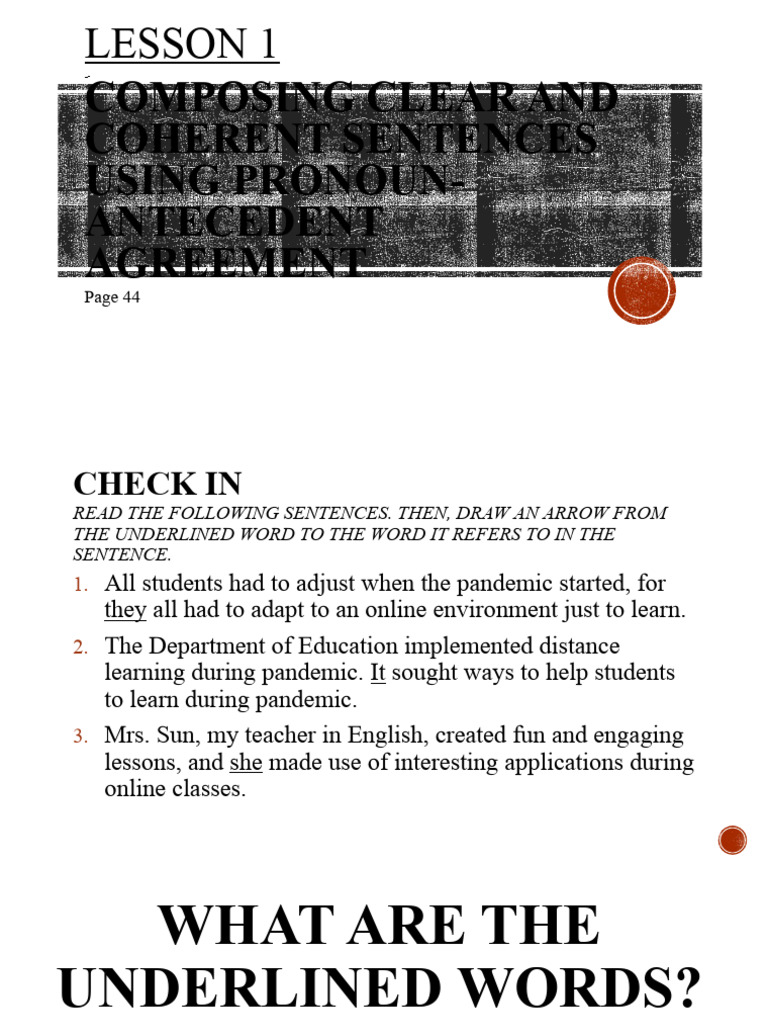 6 Grammar Pronoun Antecedent Agreement Pdf Pronoun Linguistic