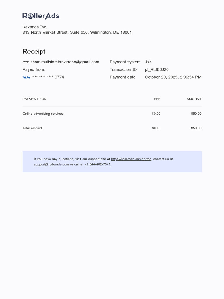 Roller Receipt PL RtdB0J20 | PDF
