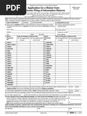 IRS Form 8508