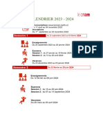 Calendrier Previsionnel 2023-2024 Cnam