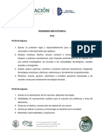 Perfil Objetivos y Atributos de Ing. Mecatronica