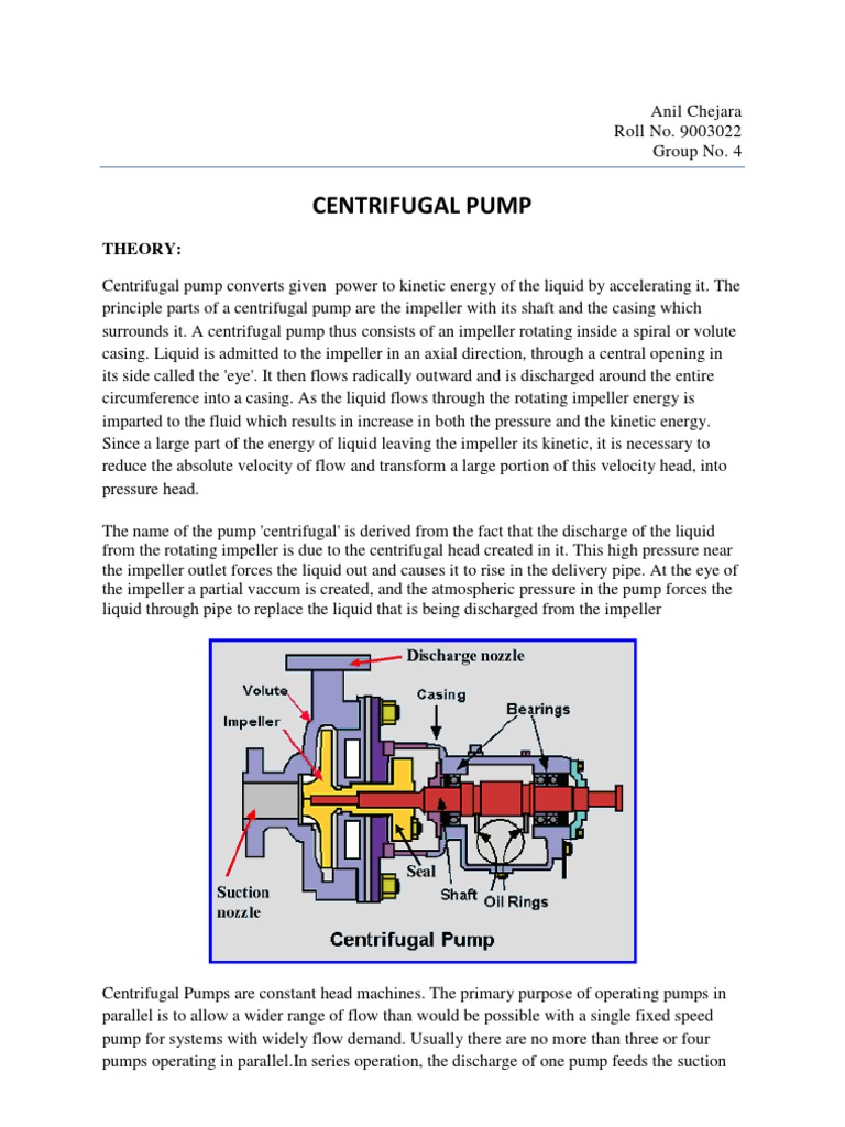 Centrifugal Pump | PDF | Pump | Physical Quantities