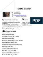 CV Eliana Gaspari