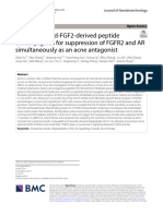 Hyaluronic acid-FGF2-derived Peptide Bioconjugates For Suppression of FGFR2 and AR Simultaneously As An Acne Antagonist