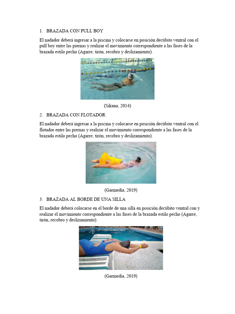 Brazada Con Pull Boy | PDF | Salud y bienestar | Historia