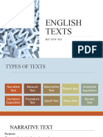 Review Types of Texts