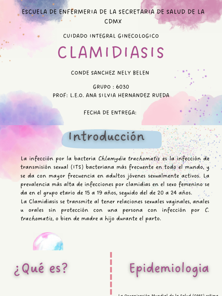 Clamidiasis: Infección y Síntomas | PDF | Microbiología | Causas de la ...