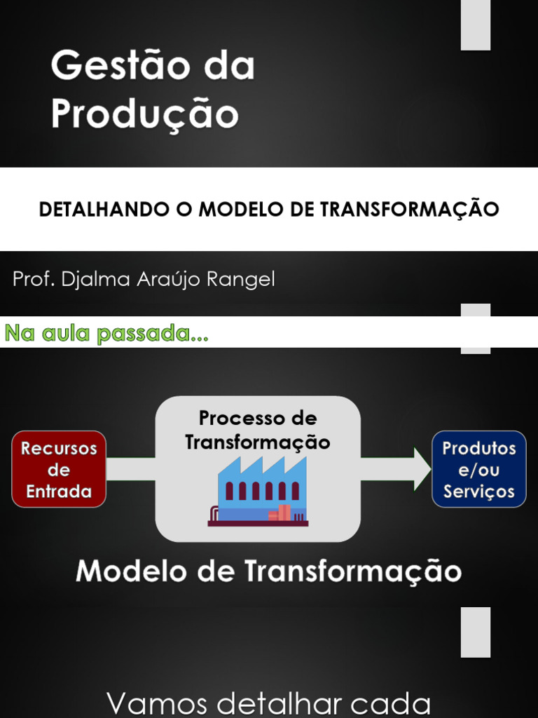 G.PROD 02 - Modelo de Transformação | PDF | Economias | Business