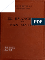 Evangelio de San Mateo Jose m Bover