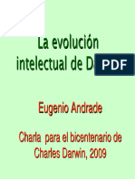 La Evolucion Ntelectua de DARWIN