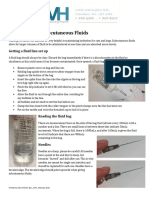 Administering Subcutaneous Fluids: Getting A Fluid Line Set Up