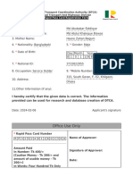 Rapid Pass Registration Form