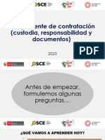 El Expediente de Contratación Custodia, Responsabilidad y Documentos