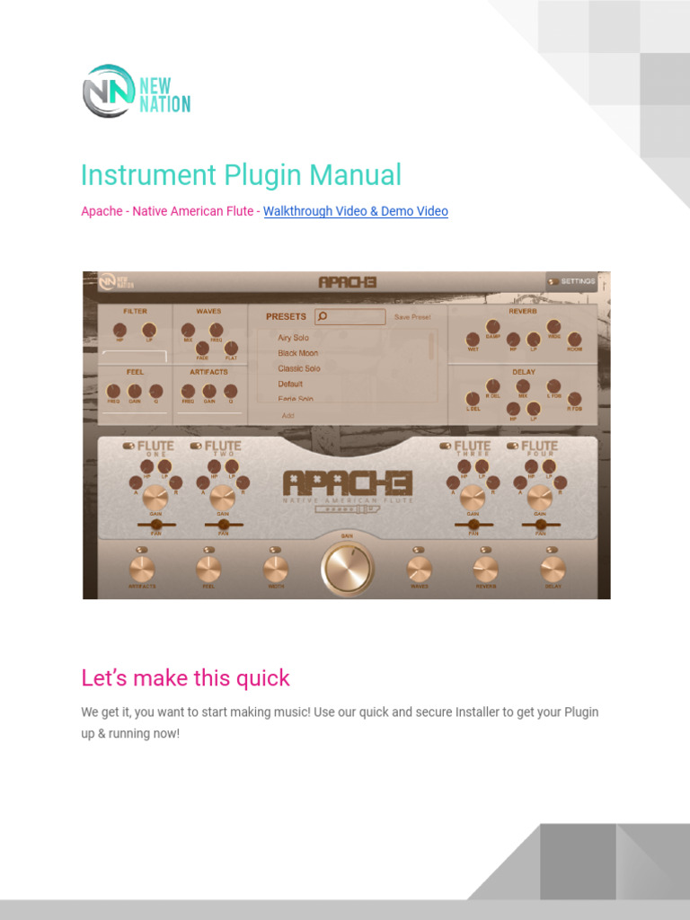 Apache Instrument Plugin Guide | PDF | Installation (Computer Programs ...
