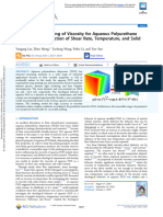 Analysis and Modeling of Viscosity For Aqueous Polyurethane Dispersion As A Function of Shear Rate, Temperature, and Solid Content