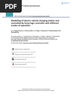 Modelling of Electric Vehicle Charging Station and Controlled by Fuzzy Logic Controller With Different Modes of Operation