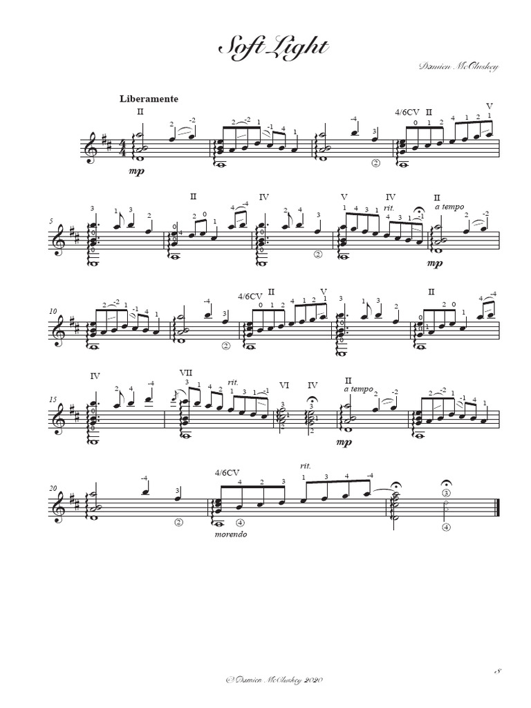 Soft Light Score | PDF