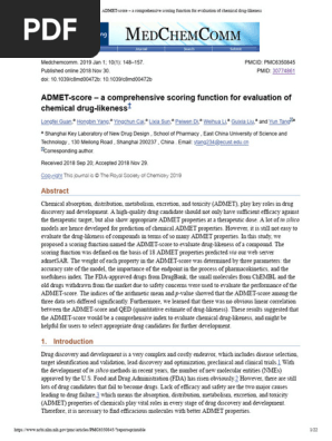 admet score