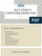 Caso Clínico Espondilodiscitis