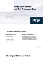 Understanding The Common Principles of Civil Procedure Code 1908